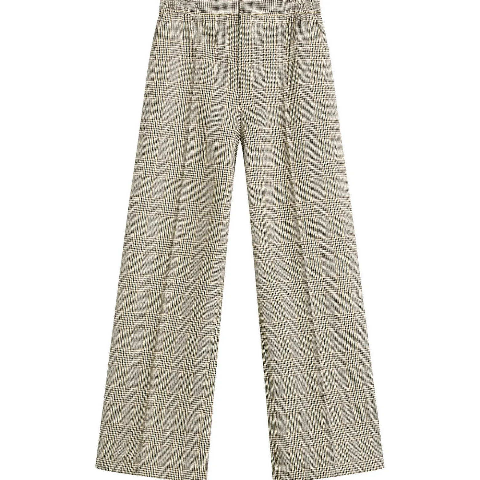 STEL Check Straight Leg Trousers
