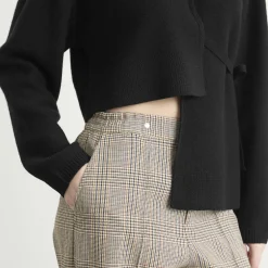 STEL Check Straight Leg Trousers
