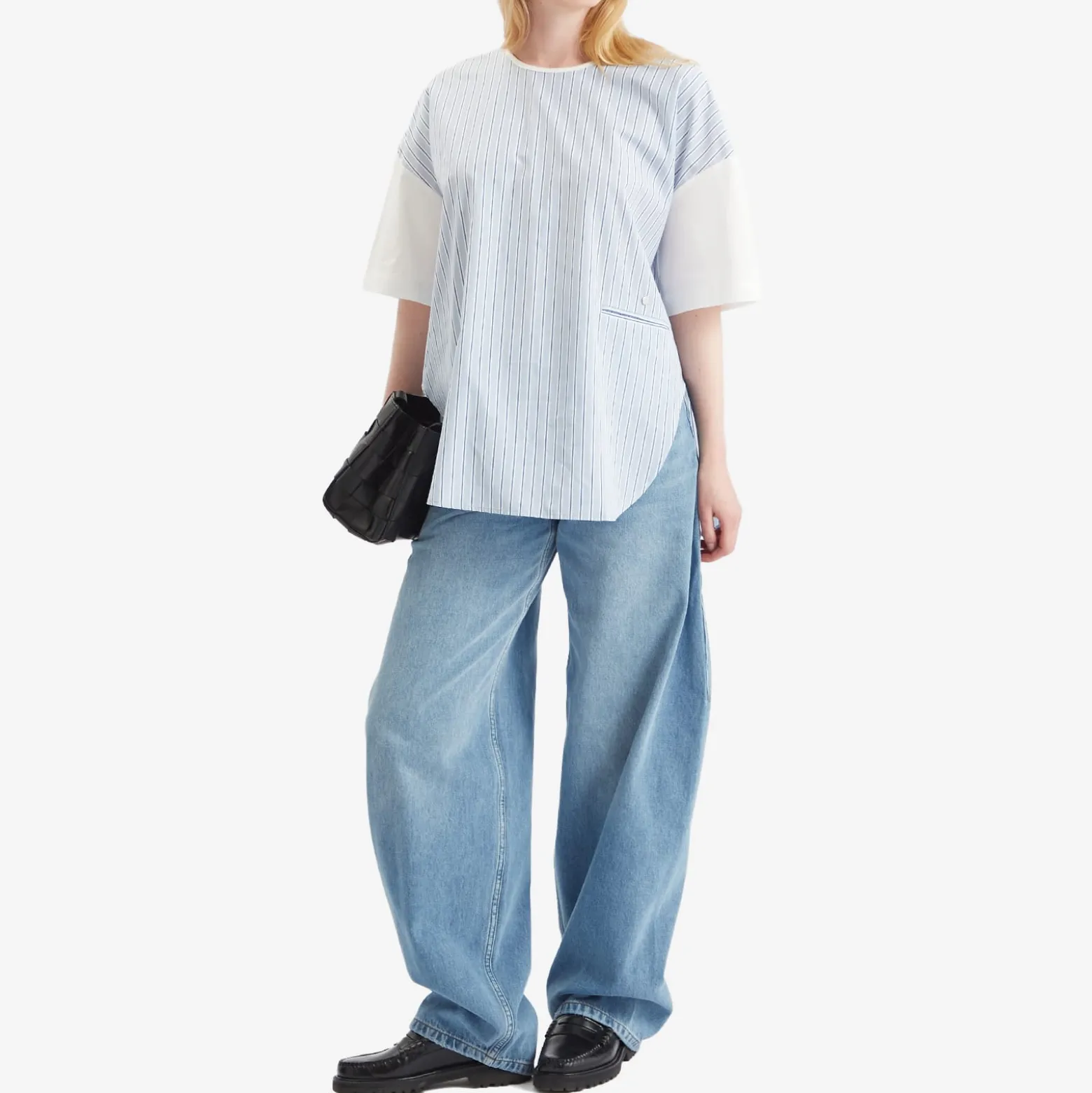 STEL Pinstripe Poplin Short-Sleeve Shirt