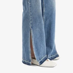 STEL Split Hem Relaxed Denim Jeans