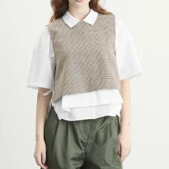 STEL Tie Side Check Tank Top