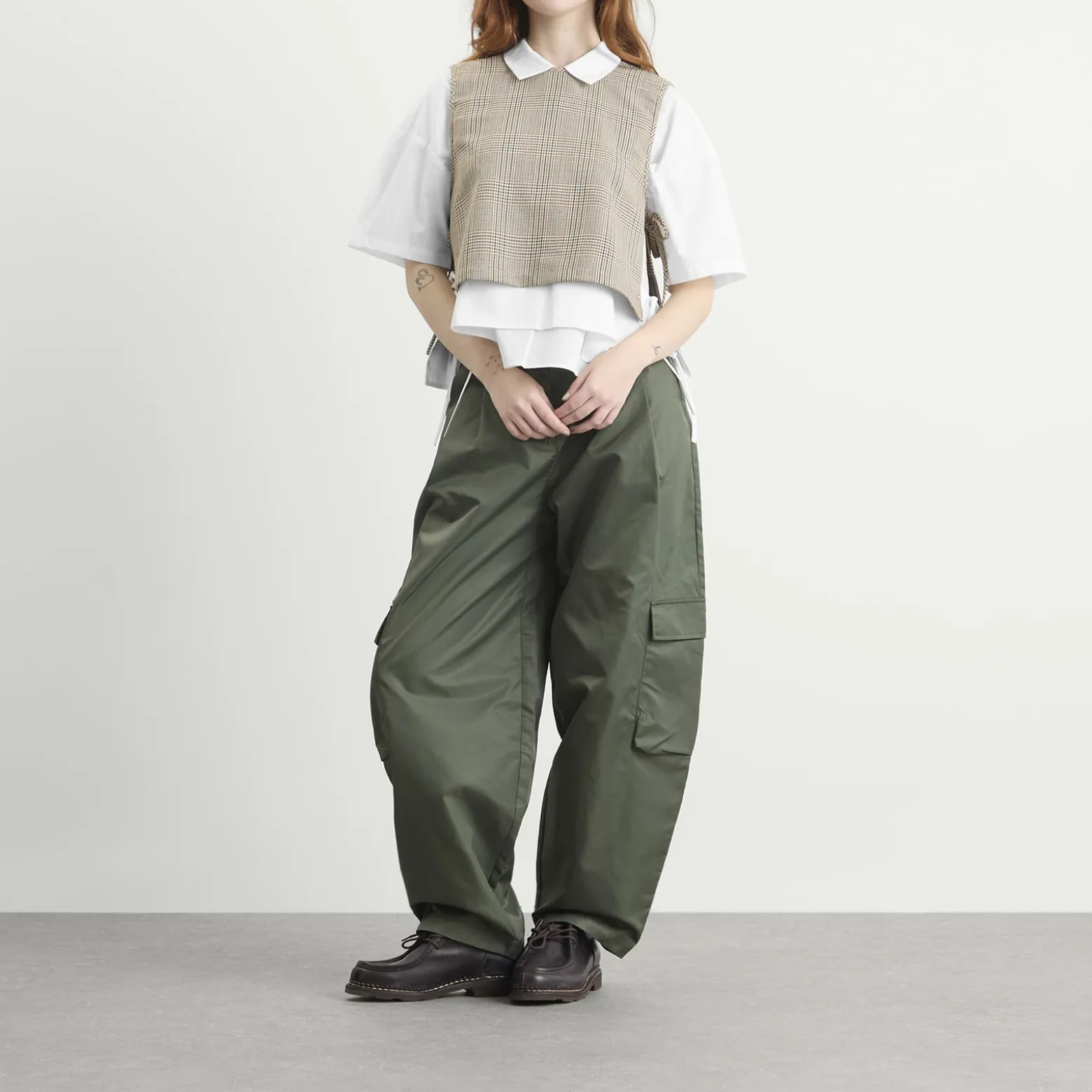 STEL Tie Side Check Tank Top