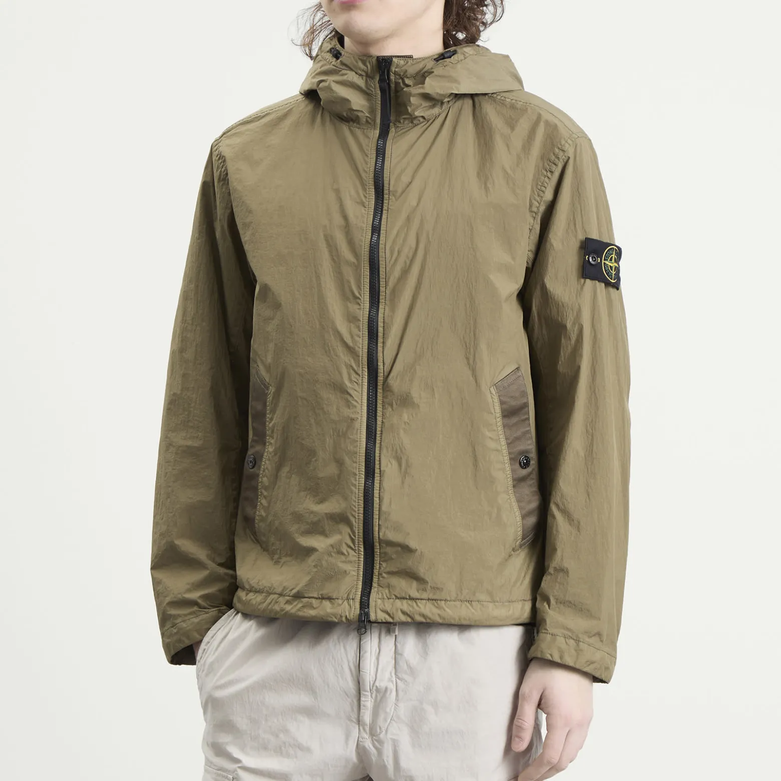 Stone Island Crinkle Reps Hooded Jacket