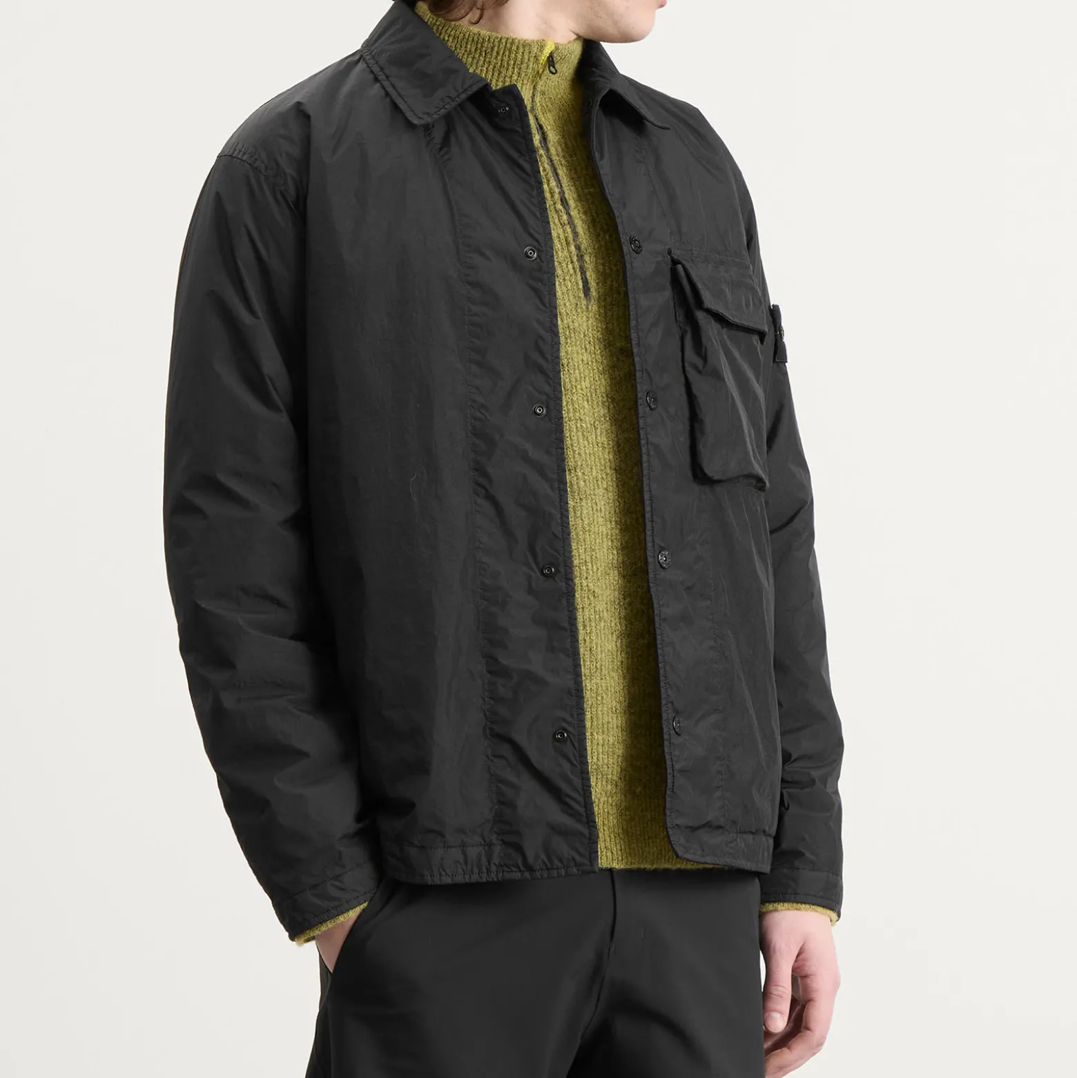 Stone Island Crinkle Reps Shirt Jacket