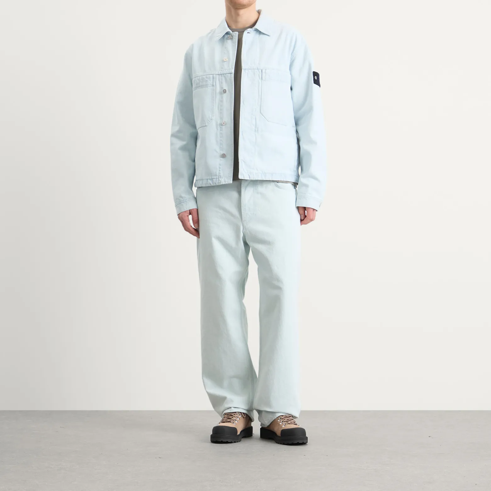 Stone Island Denim Research Ultra Bleached Denim Jacket