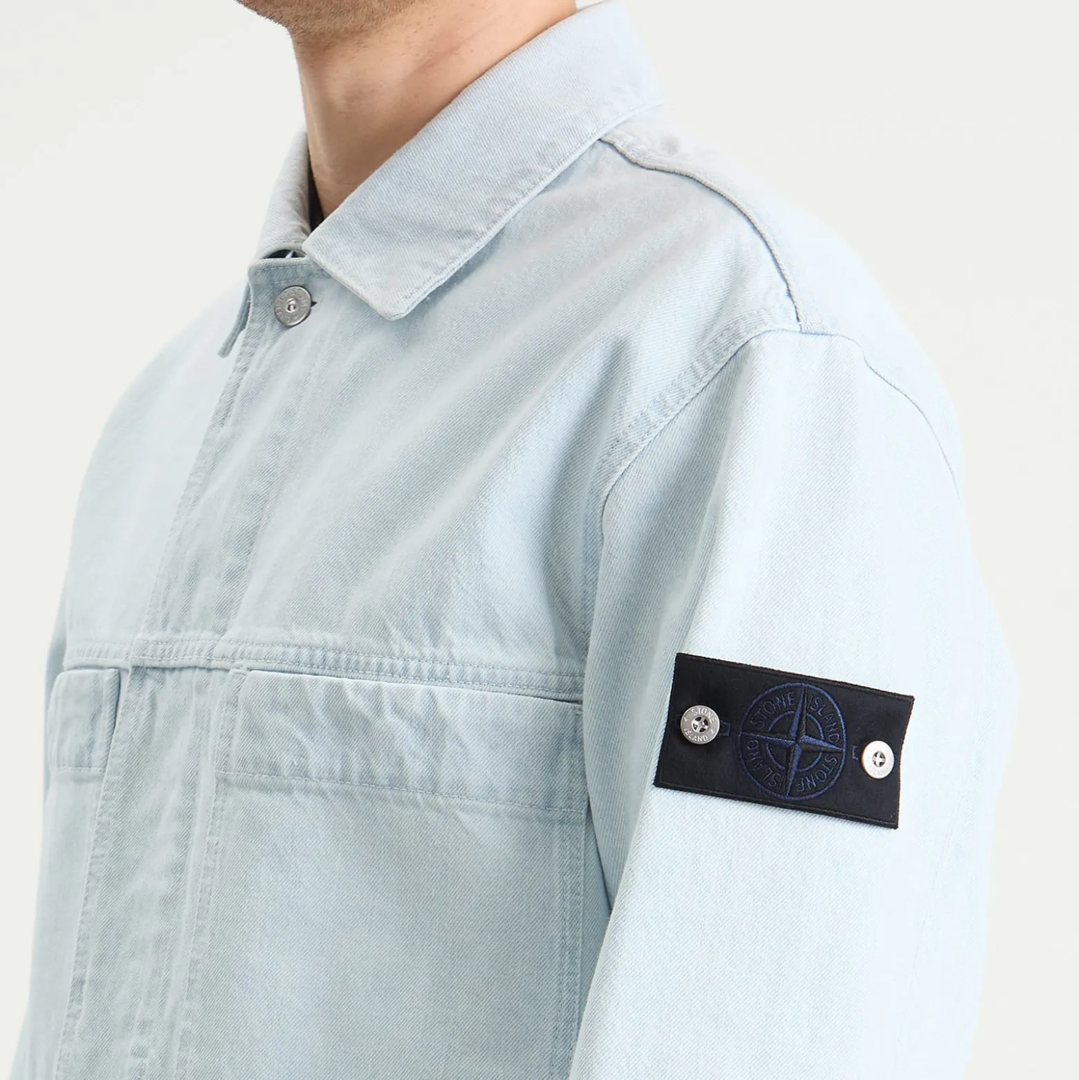 Stone Island Denim Research Ultra Bleached Denim Jacket