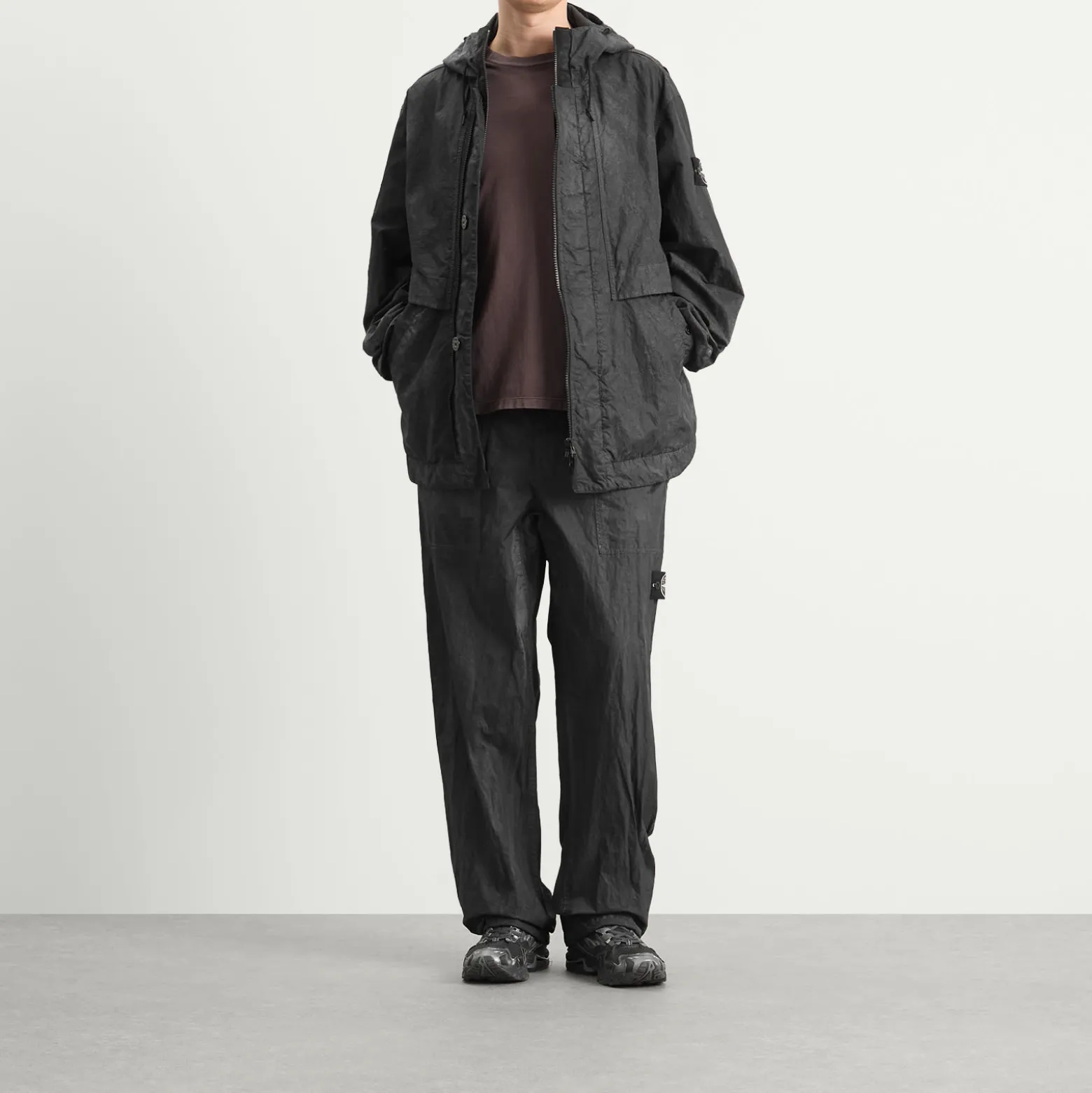 Stone Island Dense Nylon-TC Hand Sprayed Reflective Trousers