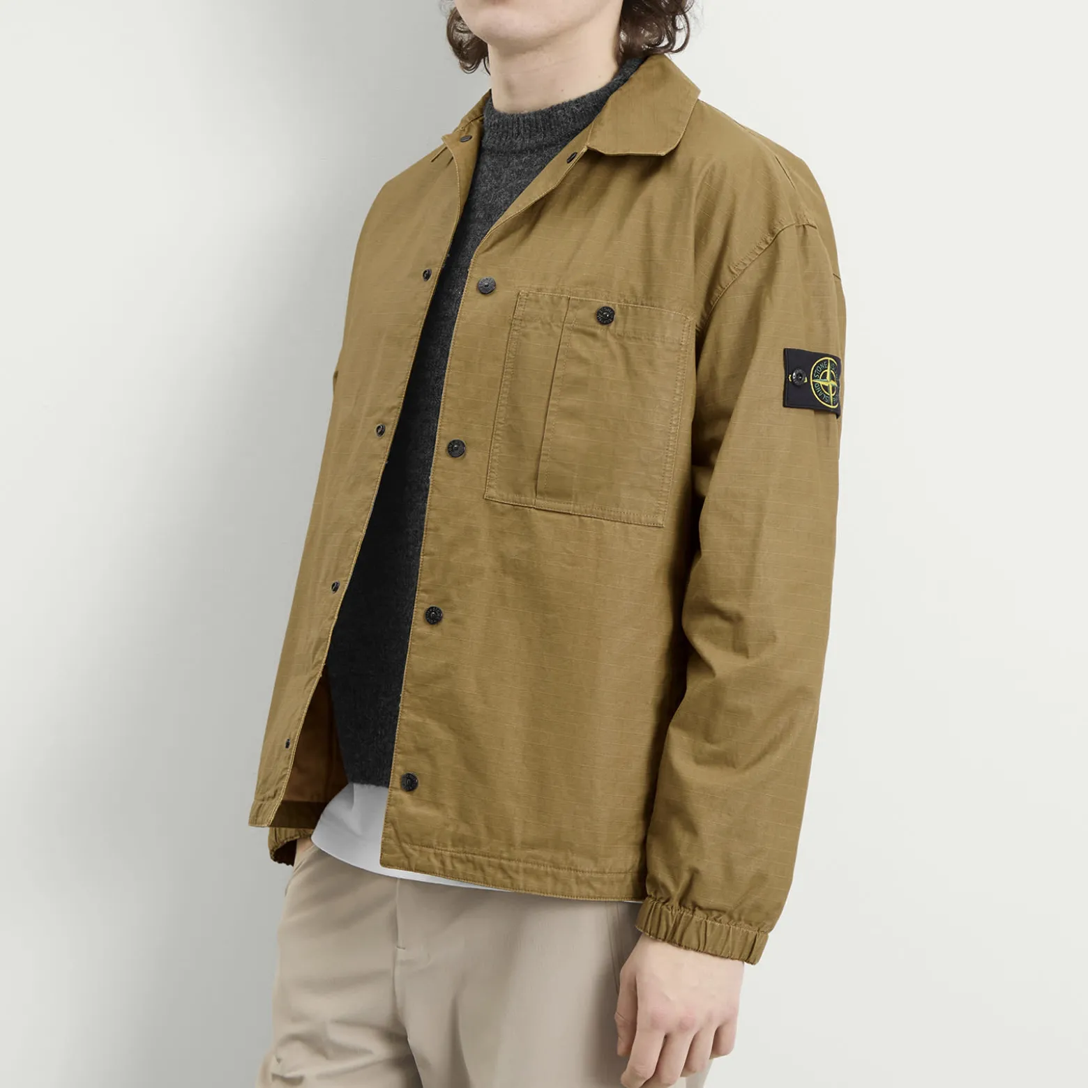 Stone Island Double Coated Cotton Ripstop Shirt Jacket