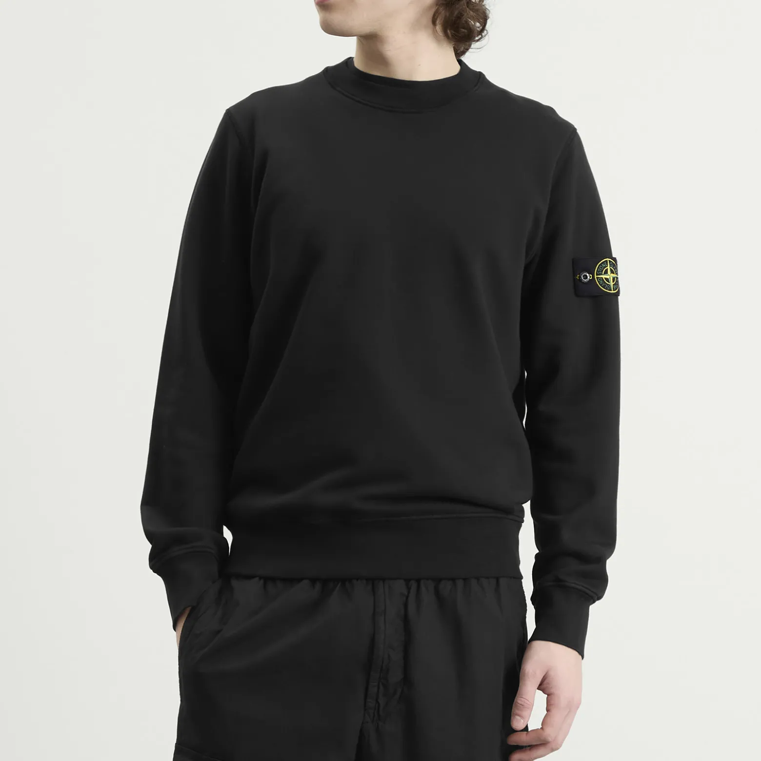 Stone Island Garment Dyed Crew Neck Sweatshirt