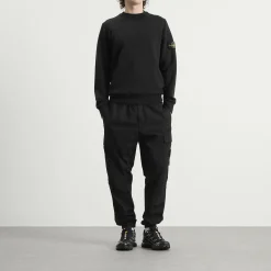 Stone Island Garment Dyed Crew Neck Sweatshirt