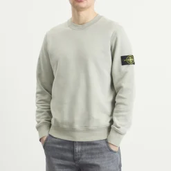 Stone Island Garment Dyed Crew Neck Sweatshirt