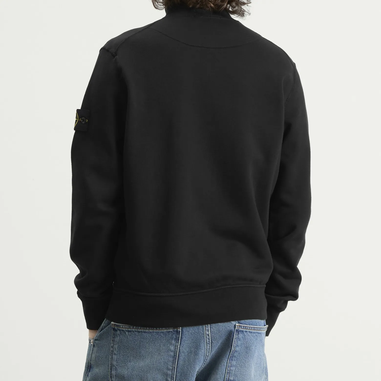 Stone Island Garment Dyed Full Zip Sweatshirt