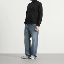Stone Island Garment Dyed Full Zip Sweatshirt