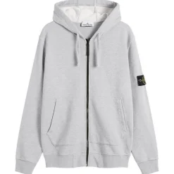 Stone Island Garment Dyed Zip Hoodie