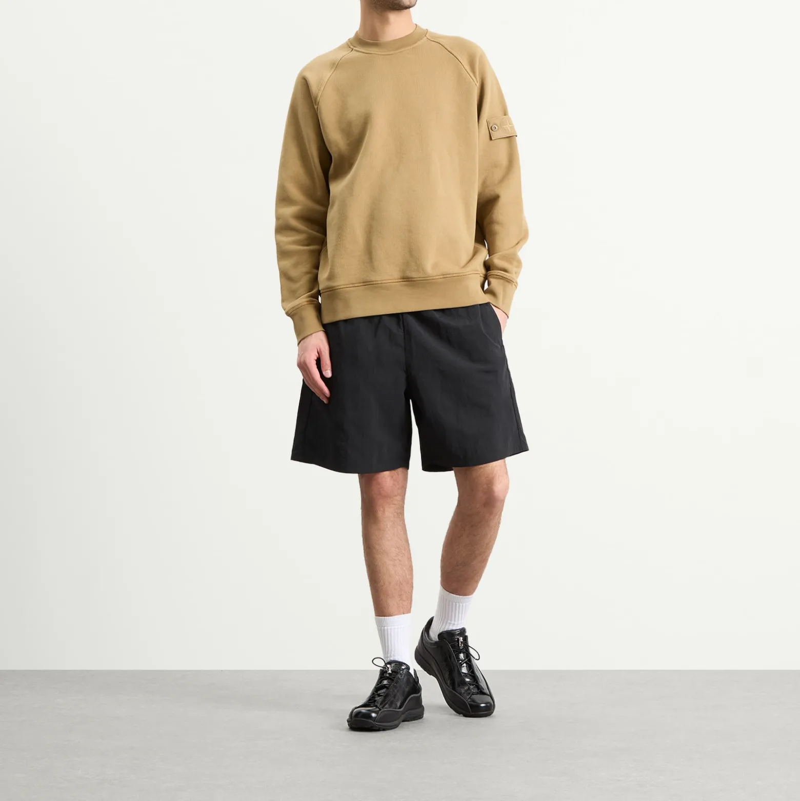 Stone Island Ghost Heavy Fleece Crew Neck Sweatshirt