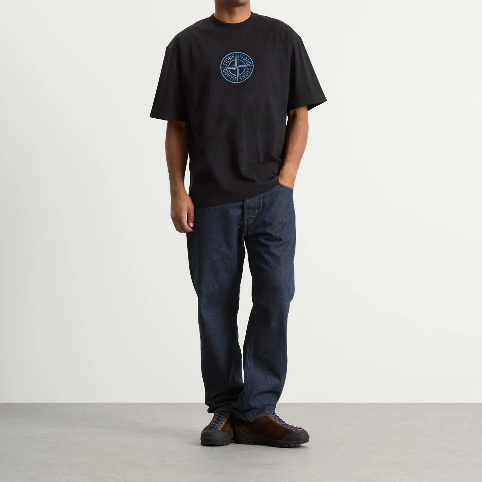 Stone Island Indigo Denim Straight Jeans