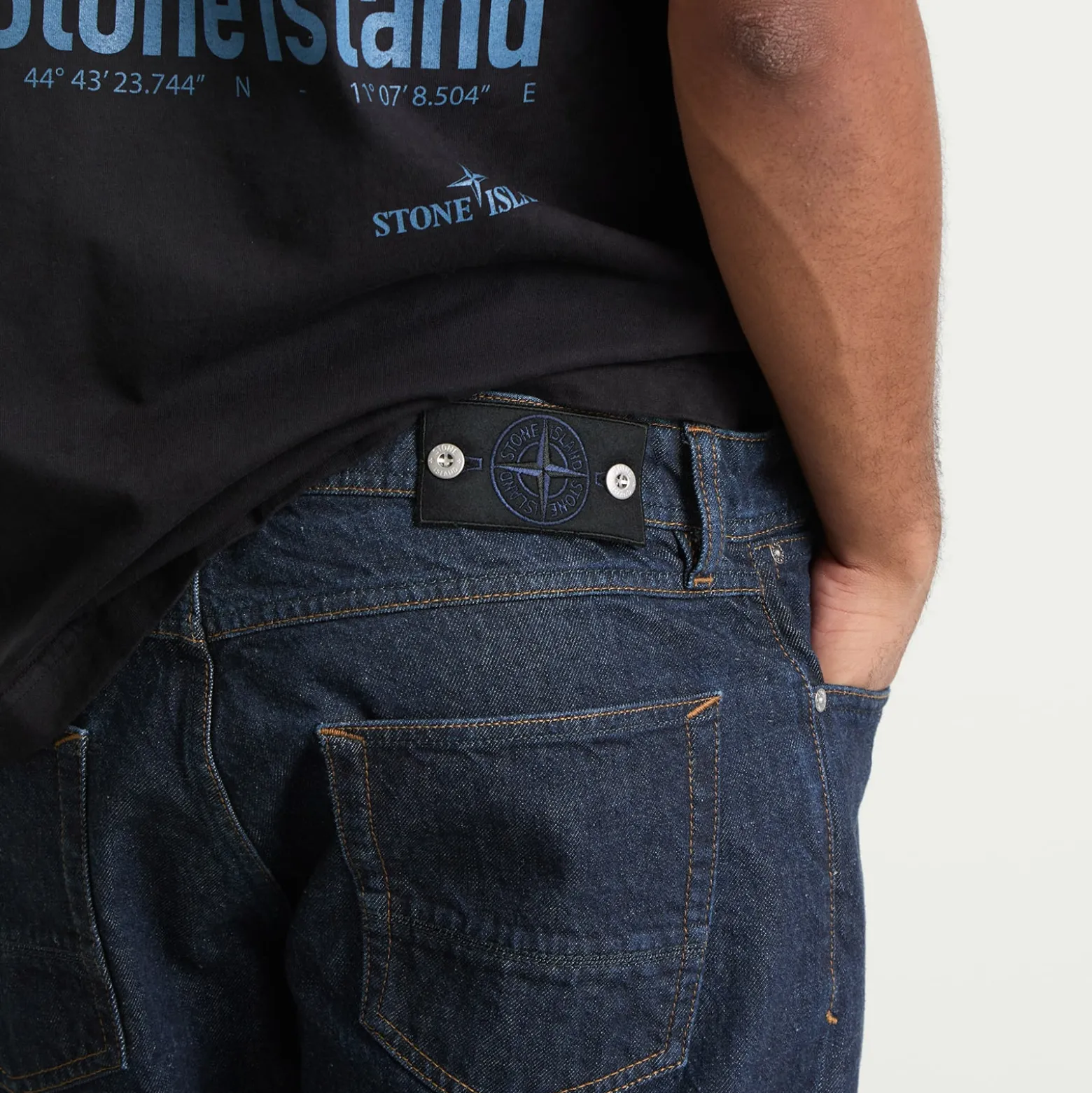 Stone Island Indigo Denim Straight Jeans