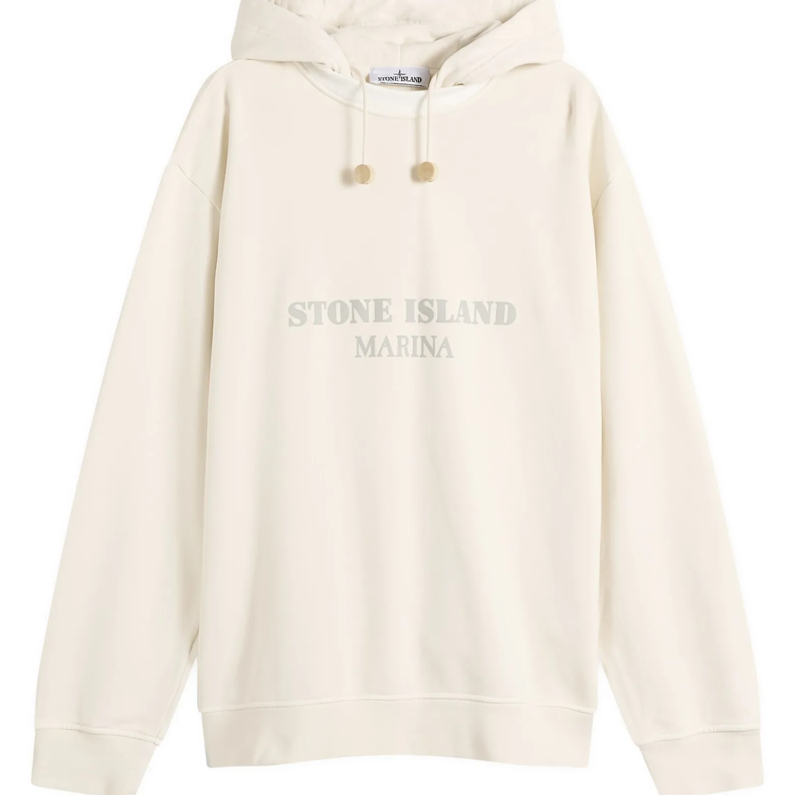 Stone Island Marina Garment Dyed Logo Hoodie