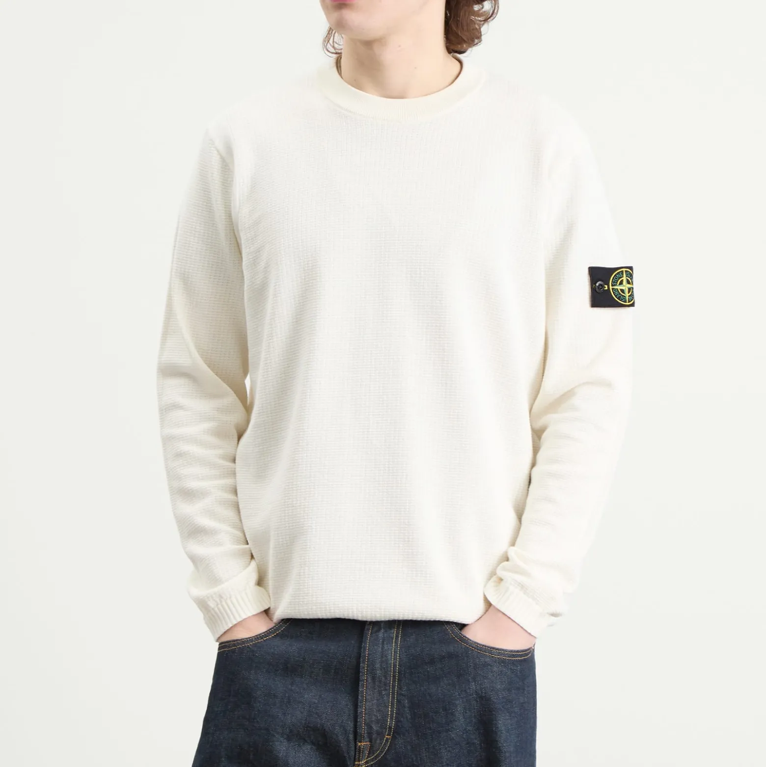 Stone Island Micro Stitch Crew Neck Jumper