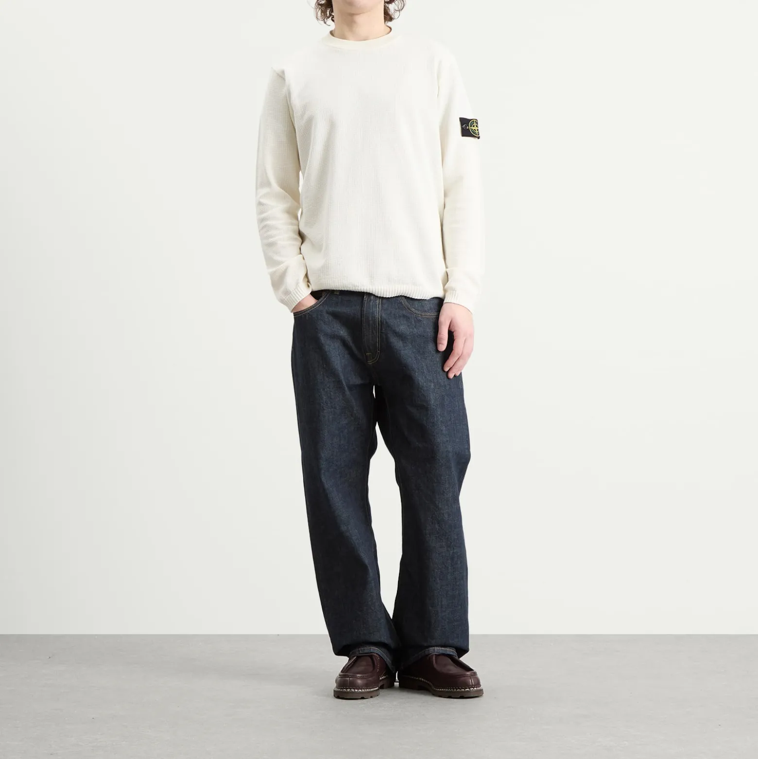 Stone Island Micro Stitch Crew Neck Jumper