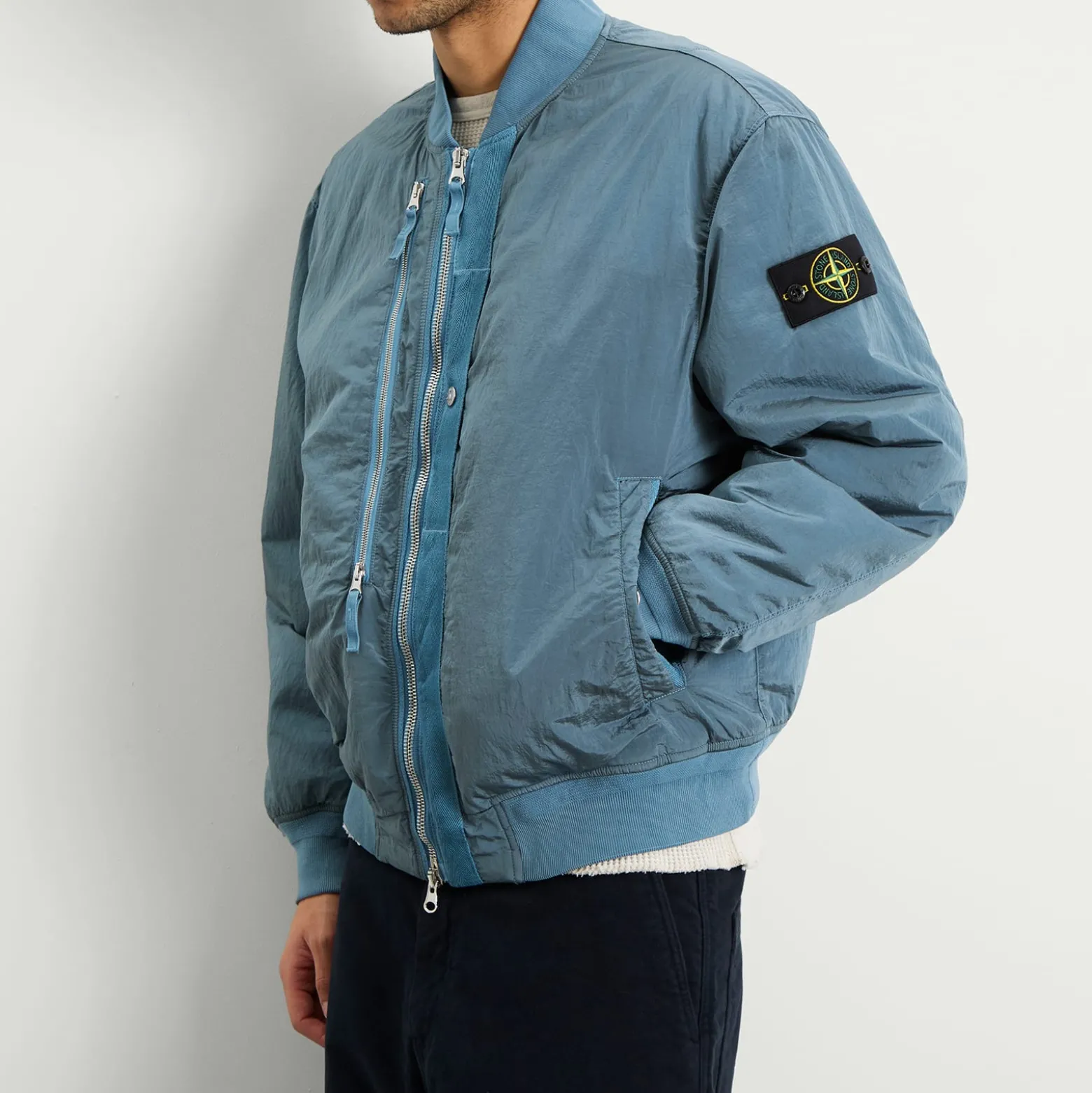 Stone Island Nylon Metal EcoNyl PrimaLoft Bomber Jacket