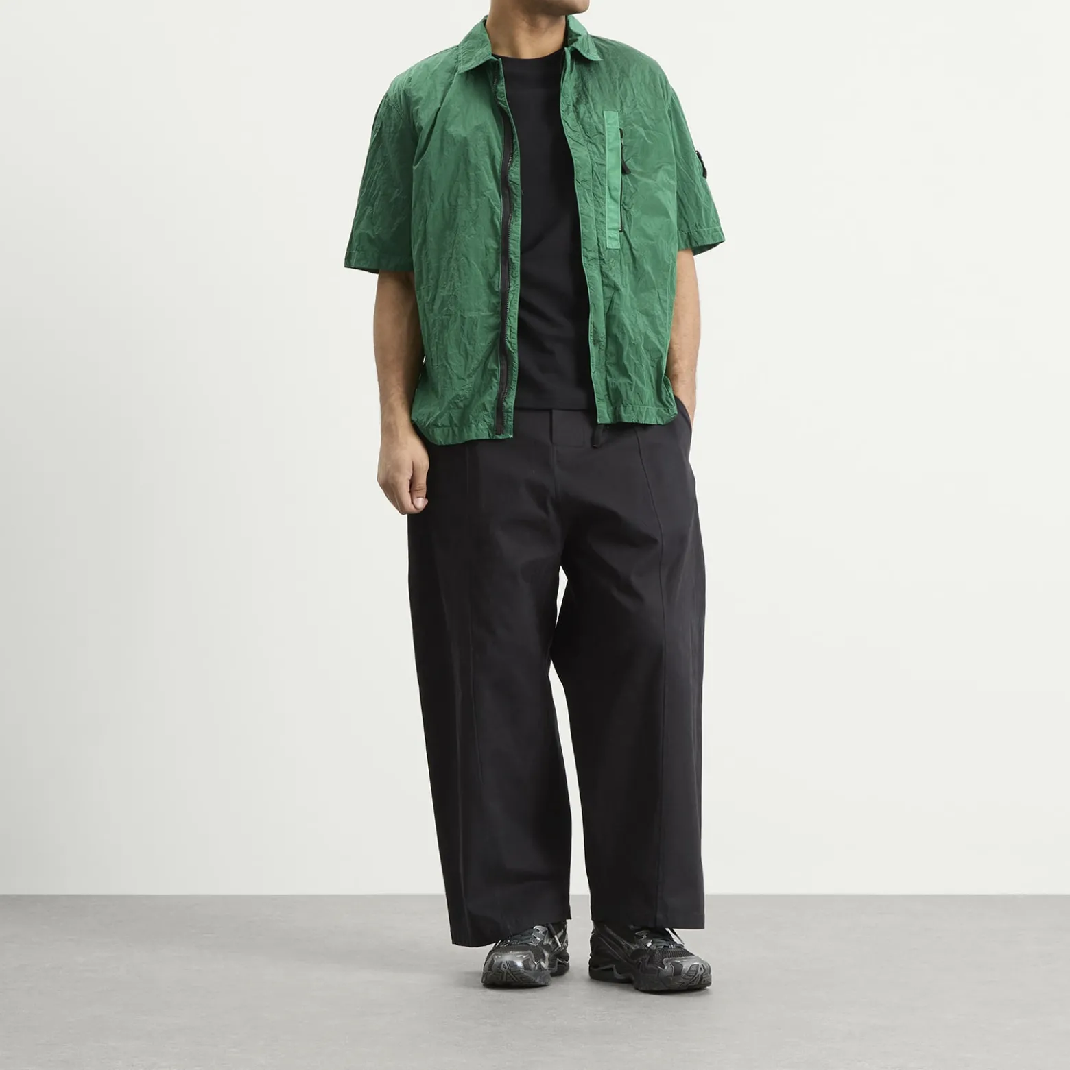 Stone Island Nylon Metal Short Sleeve Shirt