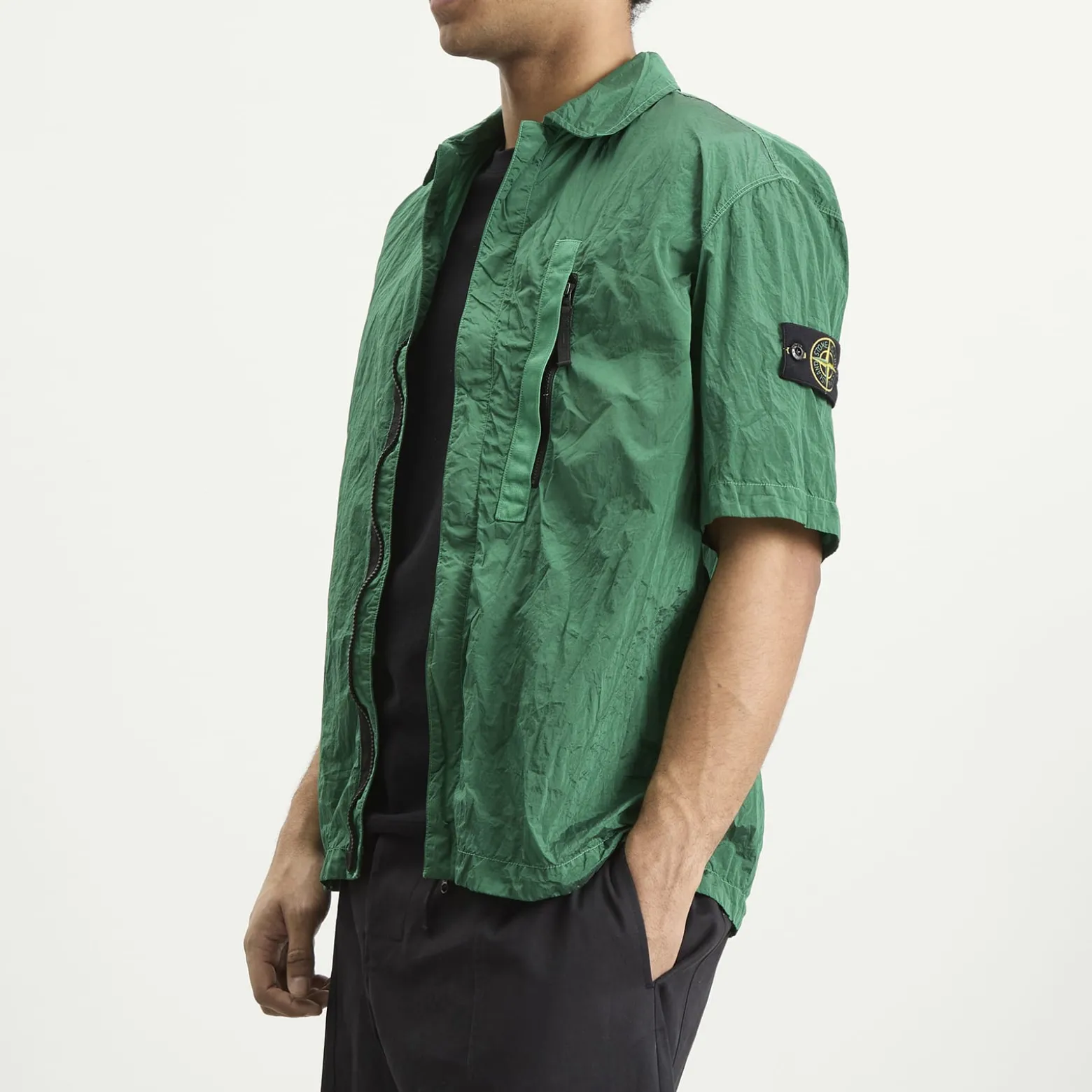 Stone Island Nylon Metal Short Sleeve Shirt