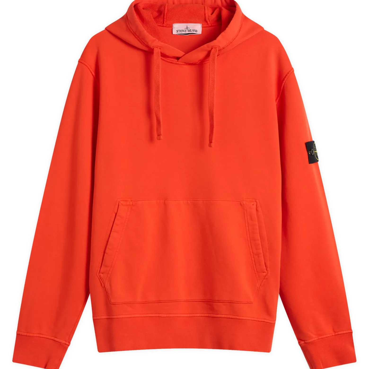 Stone Island Organic Cotton Fleece Popover Hoodie