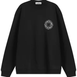 Stone Island Outline Compass Crew Neck Sweatshirt