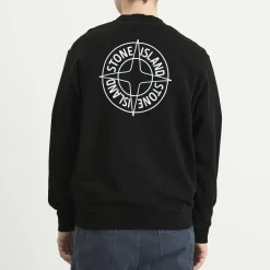 Stone Island Outline Compass Crew Neck Sweatshirt