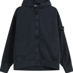 Stone Island Panama Cotton Old Effect Hooded Jacket