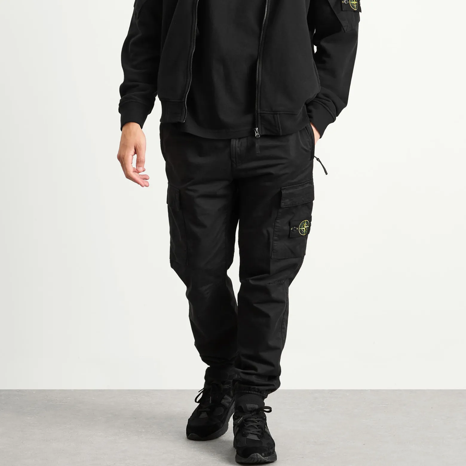 Stone Island Sateen Cargo Jogger Pants