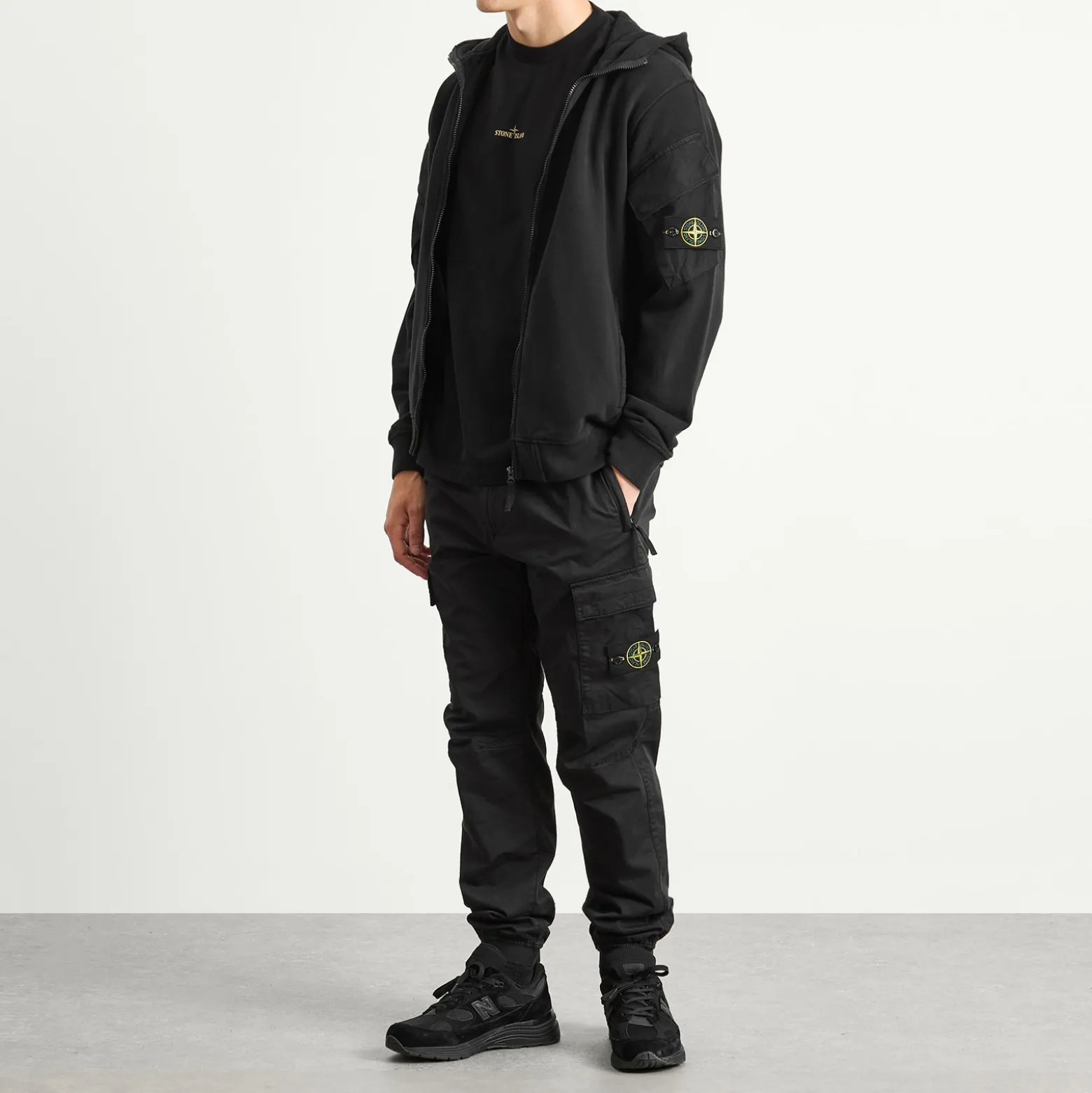 Stone Island Sateen Cargo Jogger Pants