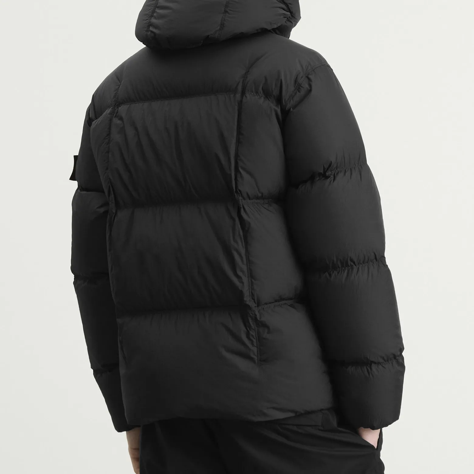 Stone Island Seam Faded Light Nylon Tela Down Jacket