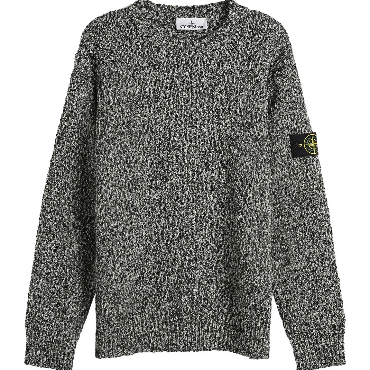 Stone Island Speckled Cotton Knit Jumper