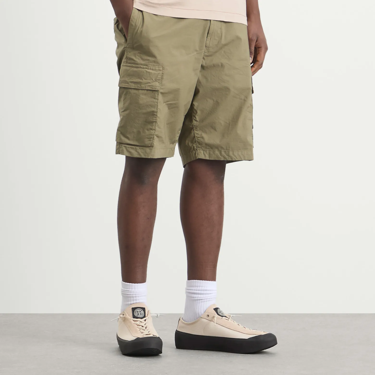 Stone Island Tela Paracadute Cargo Shorts