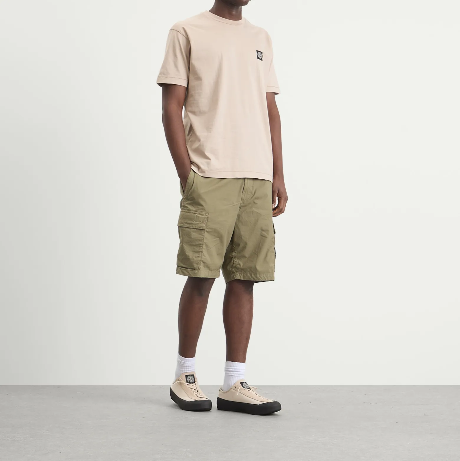 Stone Island Tela Paracadute Cargo Shorts