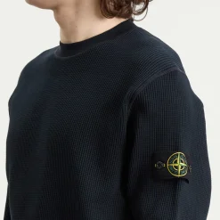 Stone Island Waffle Crew Neck Sweatshirt