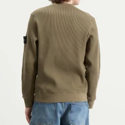 Stone Island Waffle Crew Neck Sweatshirt