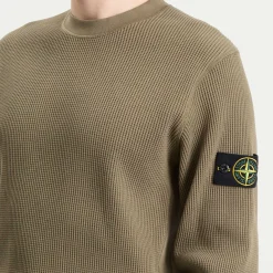 Stone Island Waffle Crew Neck Sweatshirt