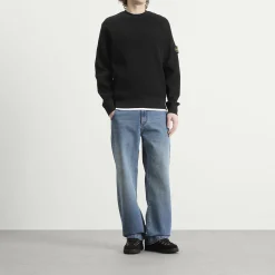 Stone Island Waffle Crew Neck Sweatshirt