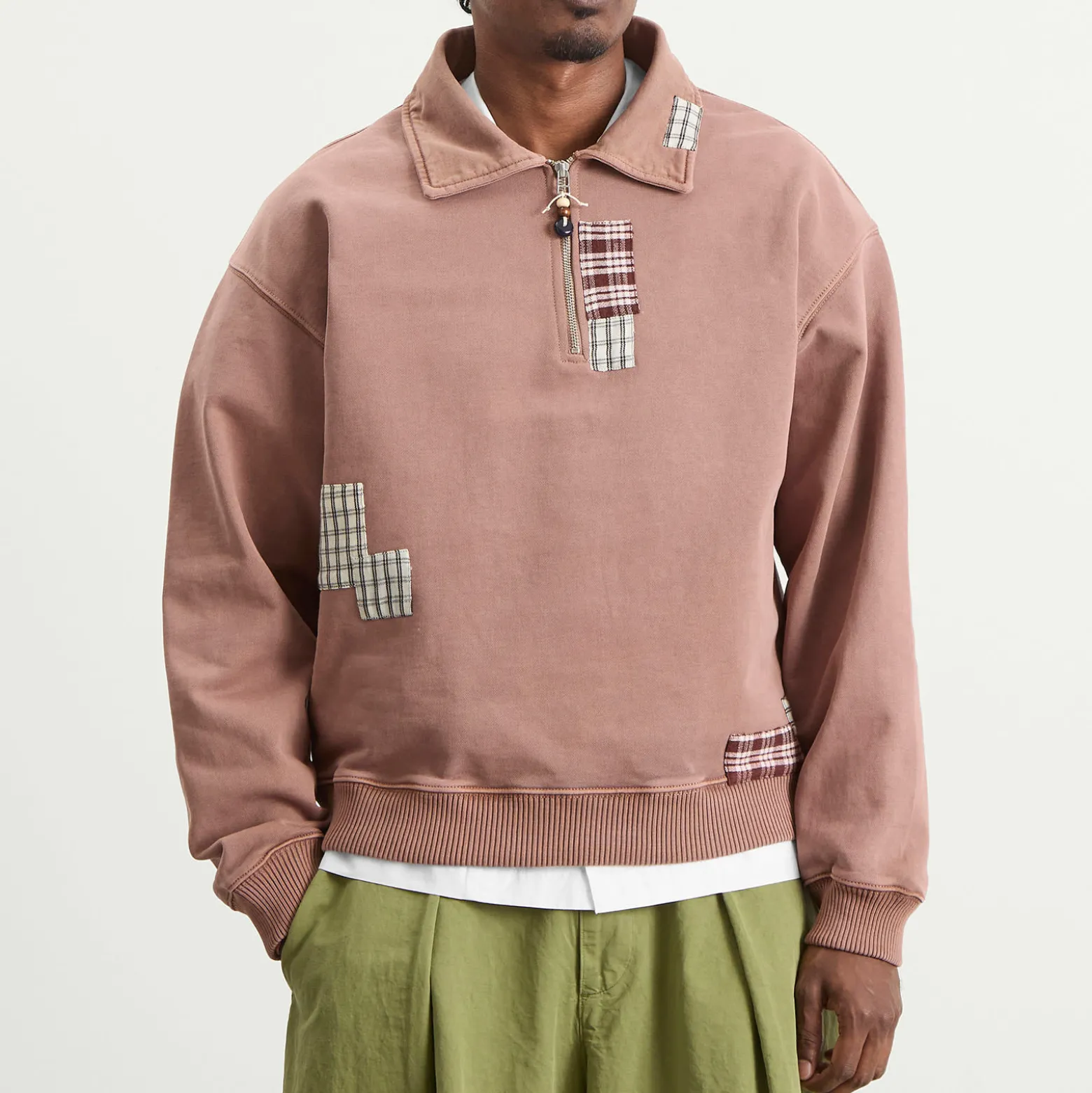 Story mfg Geo Patchwork Pullover