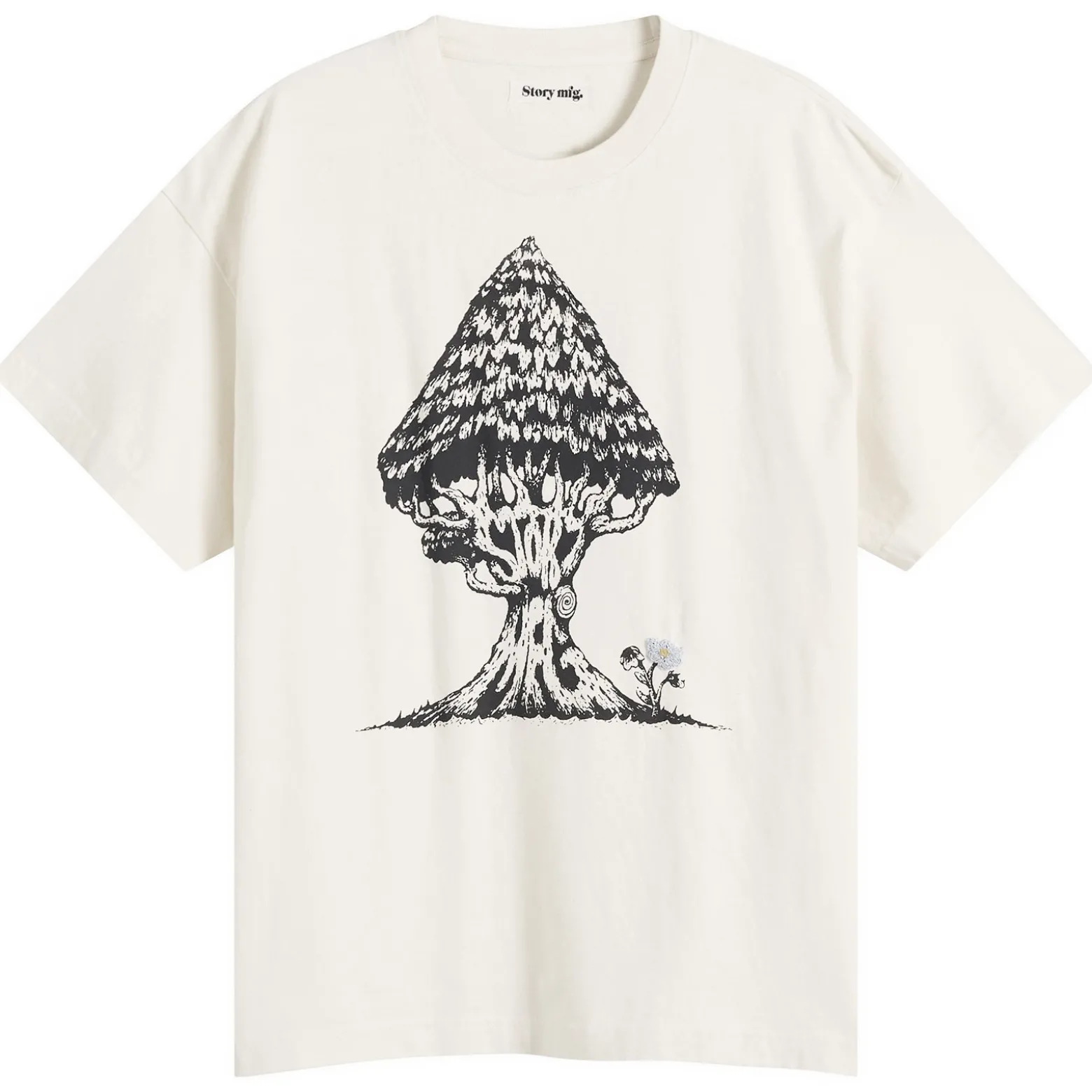 Story mfg. Hand Embroidered Grateful T-Shirt