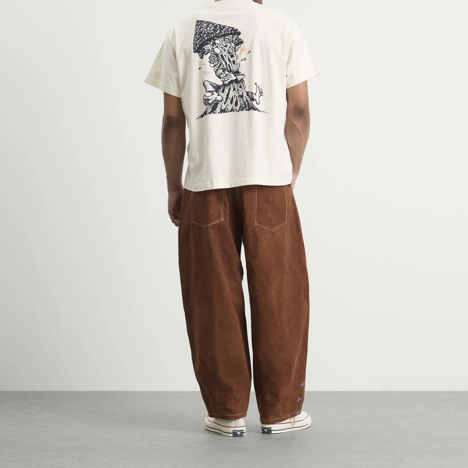 Story mfg. Hand Embroidered Grateful T-Shirt