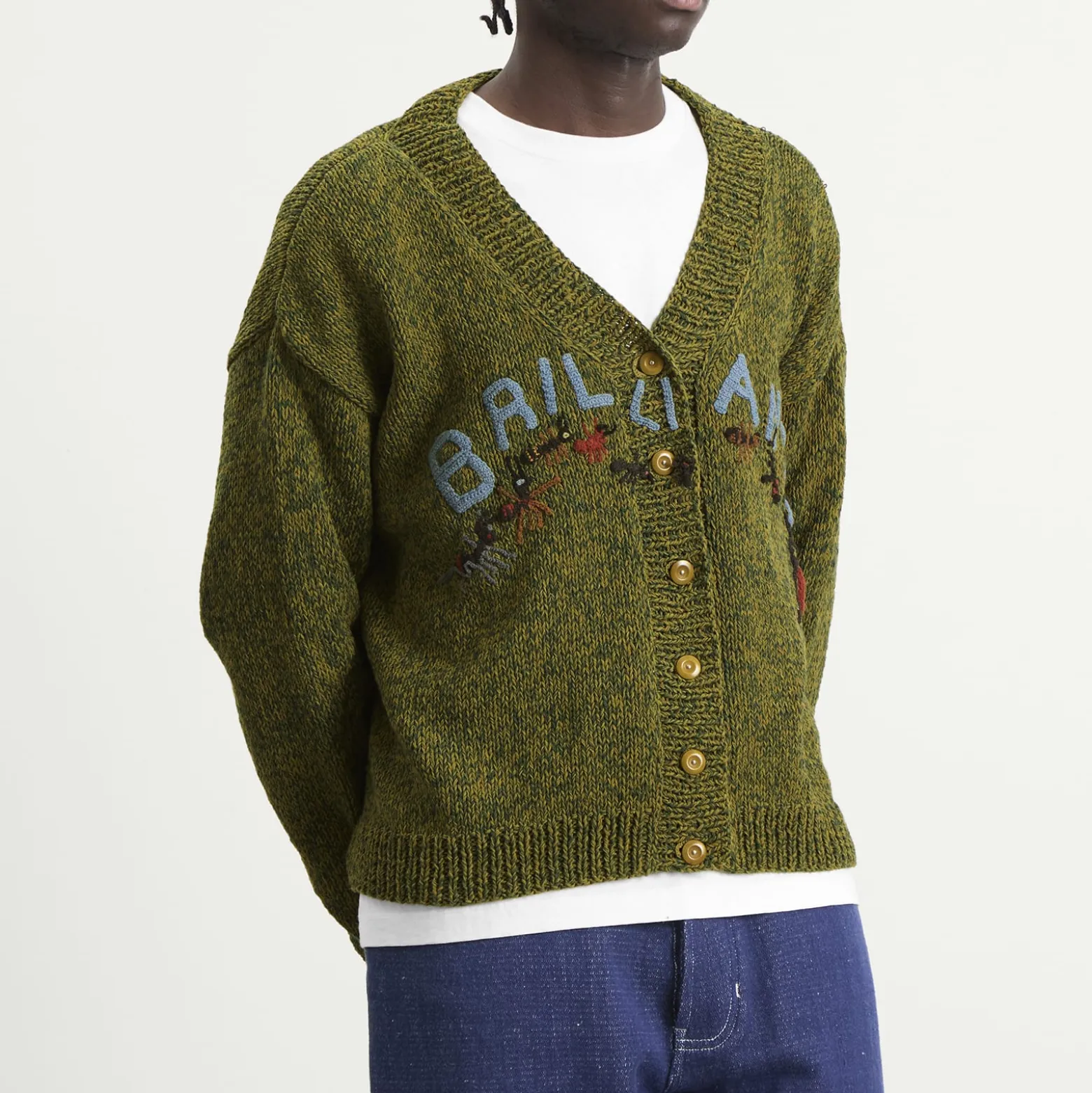 Story mfg. Hand Knit Brill-I-Ant Bulb Cardigan