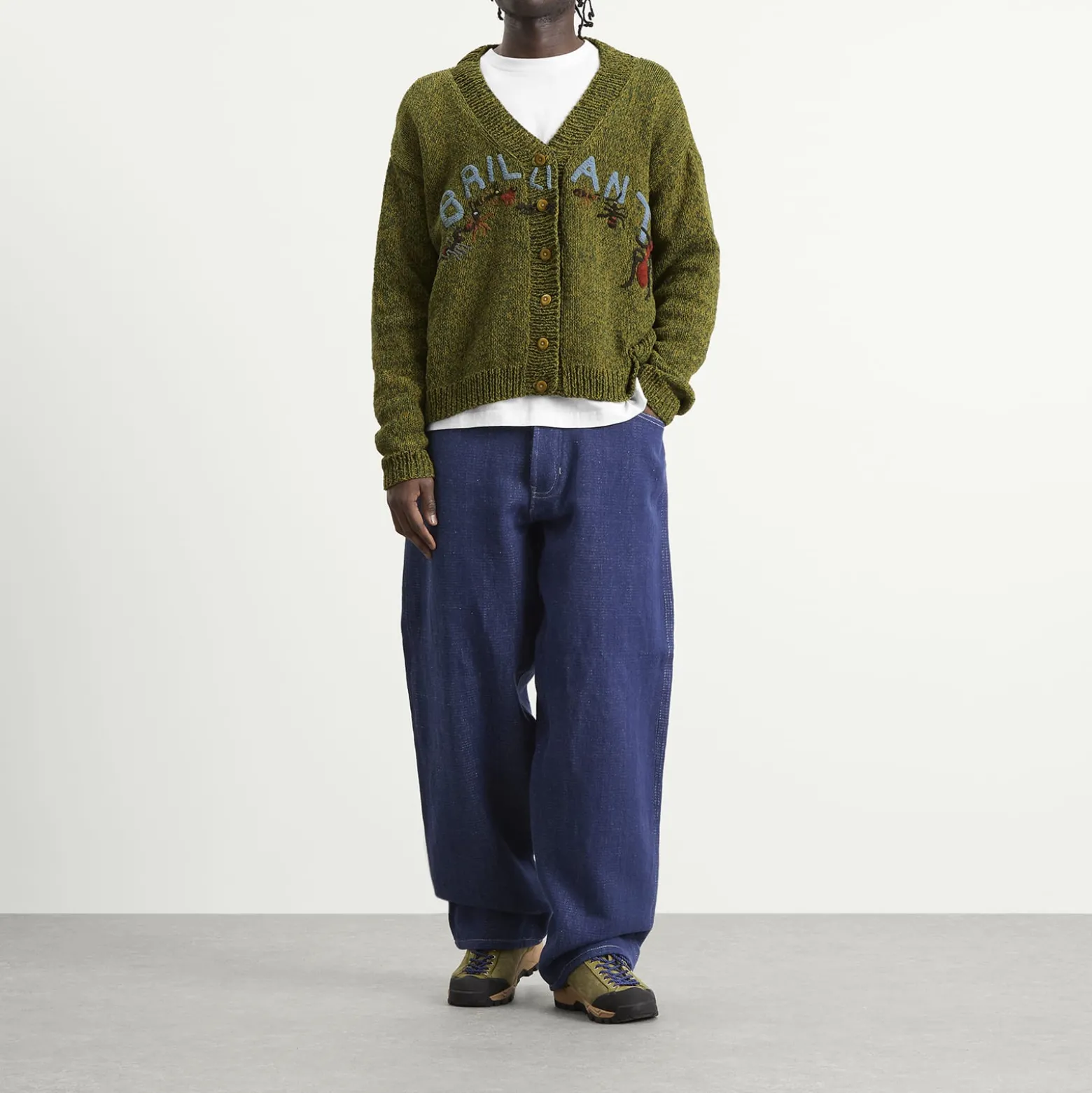Story mfg. Hand Knit Brill-I-Ant Bulb Cardigan