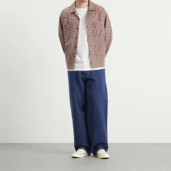 Story mfg Patchwork Check Long Sleeve Shirt