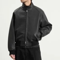 Studio Nicholson Over Leather Harrington Jacket