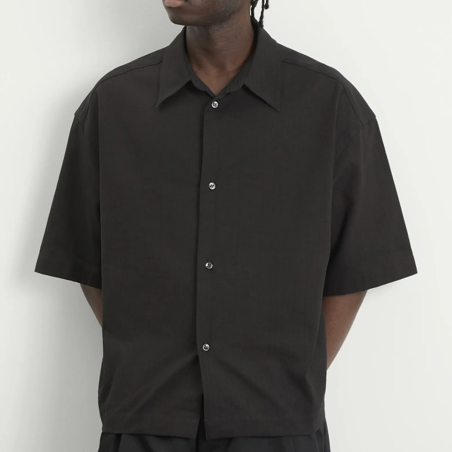 Studio Nicholson Sanko Cotton Linen Boxy Shirt
