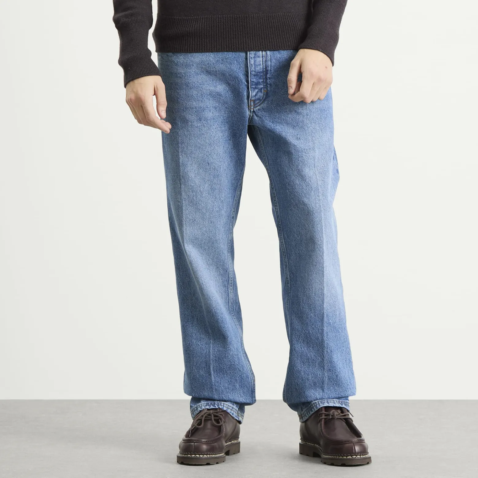 Studio Nicholson Windslow 14oz Denim Creased Cowboy Jean